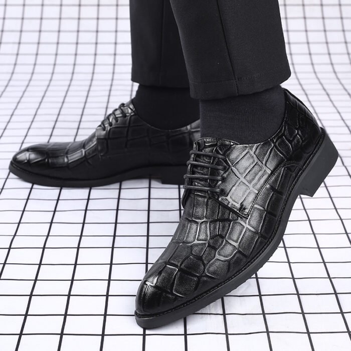 Men's Business Office Fashion Leather Shoes - Image 3