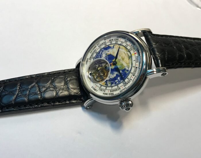 3D Globe Tourbillon Round Watch Fashion - Image 2