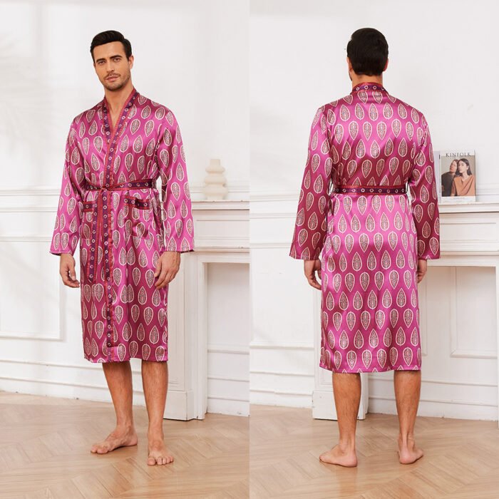 Fashion Personality New Men's Bathrobe Thin - Image 2