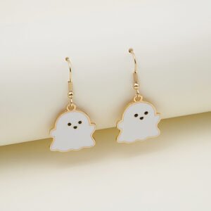 0F9D8614-2698-415D-A9Ce-A8C8836Bfac3.Jpg Halloween Earrings Cute Pumpkin Spooky Oil Drip Alloy Earrings Jewelry