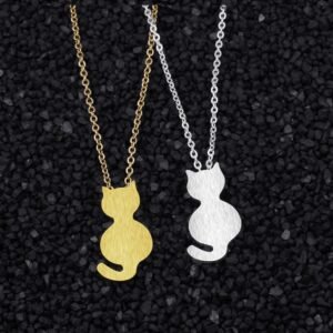Plating Alloy Women'S Necklace Trend Fashion Pet Cat Necklace