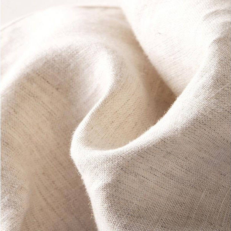 Loose And Thin Cotton And Linen Women'S Drape High-Waist Straight Long Pants