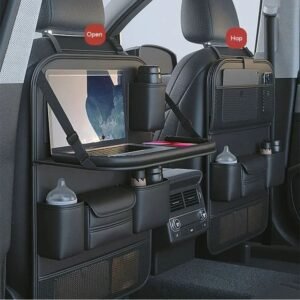1122412C-D387-430B-B166-Edc836587E04.Jpeg Car Seat Storage Bag Auto Back Seat Back Organizer With Foldable Table Tray Pu Leather Tablet Holder Tissue Box Car Accessories