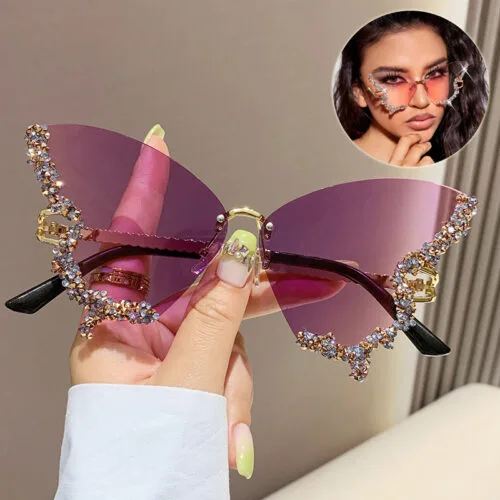 diamond butterfly sunglasses