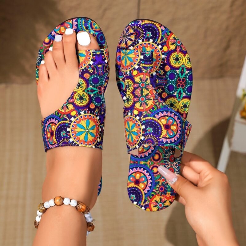 Plus Size Ethnic Style Slippers Women'S Roman Style