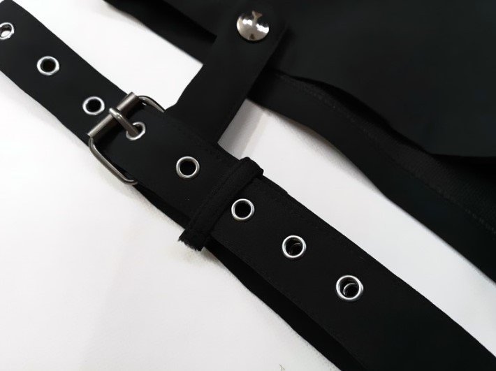 Summer Punk Rock Women'S Shorts Sexy Cross Ring Hanging Ornament Summer Fashion Black Shorts