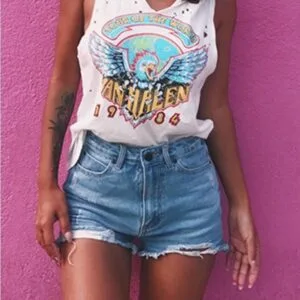 1341296344741.Jpg Women’s Retro Ripped Denim Shorts