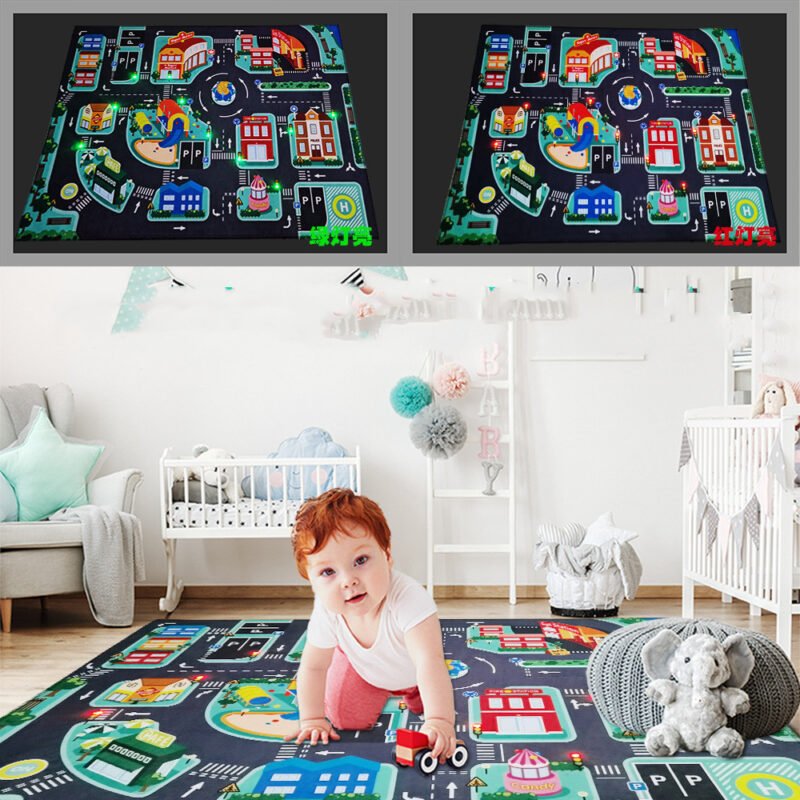 Led Lighter Rode Rugs For Kid Play Climb Carpets