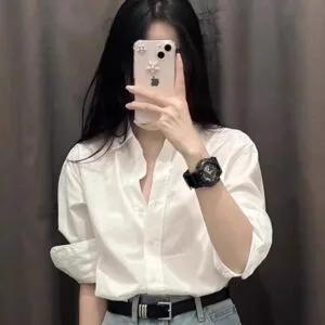14749Ba2-638B-441C-85B5-7A7653471Af8.Jpg White Cotton Shirt Womens Long Sleeve