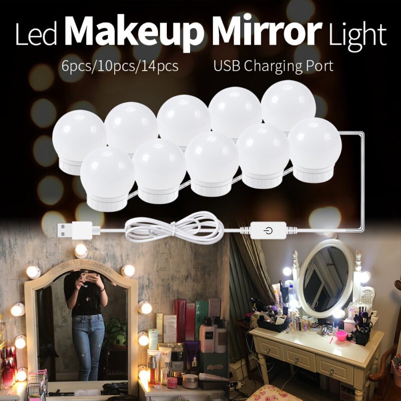 Usb Touch Switch Led Mirror Light Bulb