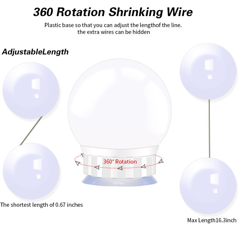 Usb Touch Switch Led Mirror Light Bulb