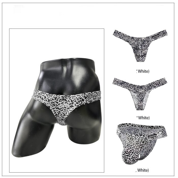 Leopard Print Briefs Couple's Same Sexy Low Waist - Image 3
