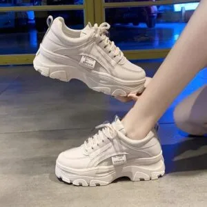 Stylish Women'S Casual Shoes - Premium Thick Bottom Mesh Sneakers For Comfort And Fashion