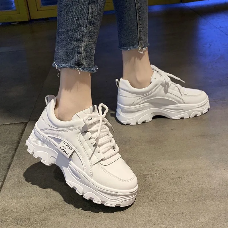 Stylish Women'S Casual Shoes - Premium Thick Bottom Mesh Sneakers For Comfort And Fashion