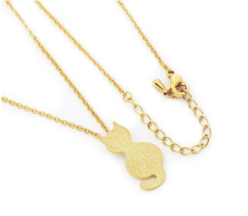 Plating Alloy Women'S Necklace Trend Fashion Pet Cat Necklace