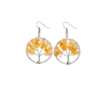 1938860383617.Jpg Crystal Tree Earrings – Natural Gemstone Tree Of Life Jewelry