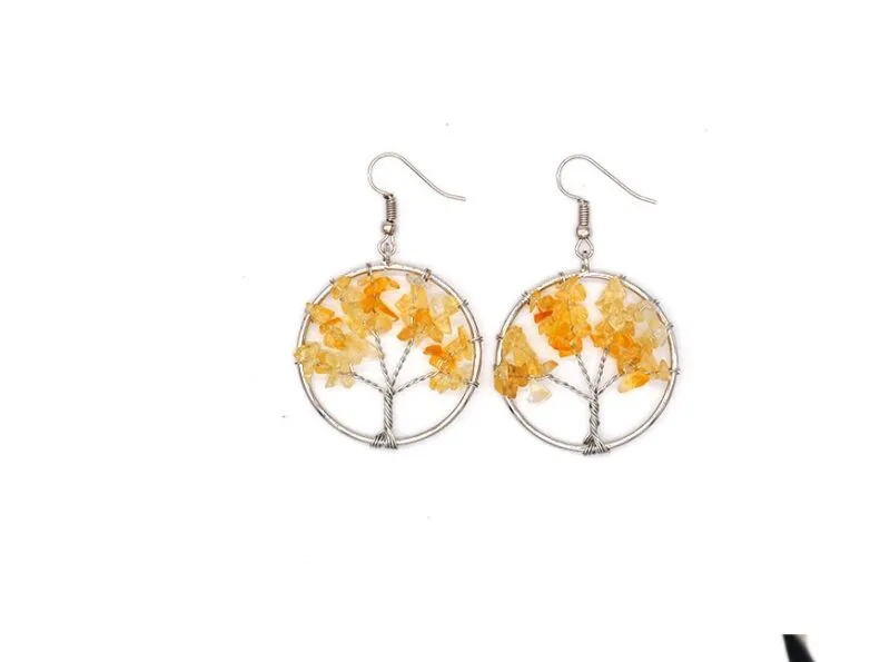 1938860383617.Jpg Crystal Tree Earrings – Natural Gemstone Tree Of Life Jewelry