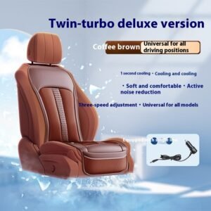 1Ff15786-333E-48B8-A479-62Cfbb41F510.Jpg Car Refrigeration Cushion Waist Support Ventilation Cushion Summer Smart Backrest Cool Cushion Universal