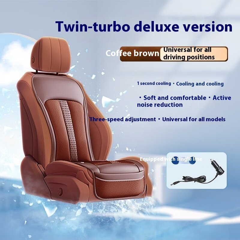 1Ff15786-333E-48B8-A479-62Cfbb41F510.Jpg Car Refrigeration Cushion Waist Support Ventilation Cushion Summer Smart Backrest Cool Cushion Universal