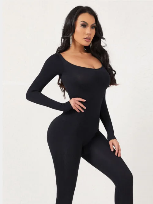Long Sleeve Body Shaper Jumpsuit