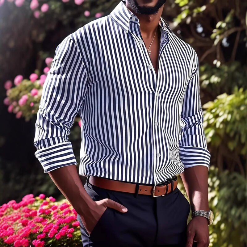 218F5A5D-A915-4159-B8Fd-0Ed9D3Cf477B.jpg Men'S Striped Long Sleeve Shirt – Stylish Everyday Essential