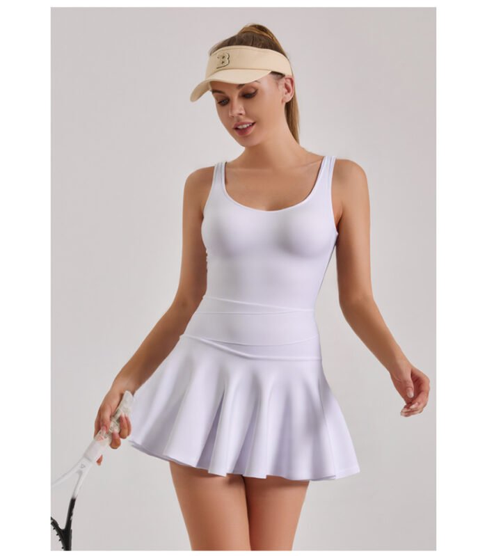 High-stretch Dresses, New Summer Nude Anti-walking Sports Dresses - Image 10