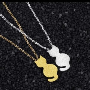 Plating Alloy Women'S Necklace Trend Fashion Pet Cat Necklace