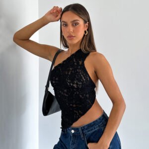 Lace Backless Top – Stylish Summer Streetwear For Women