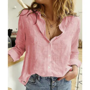 Long Sleeve V-Neck Blouse