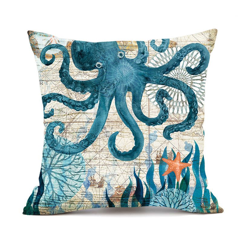 2990761234954.Jpg Cushion Covers Sea Turtle Printed Throw Pillow Cases For Home Decor Sofa Chair Seat