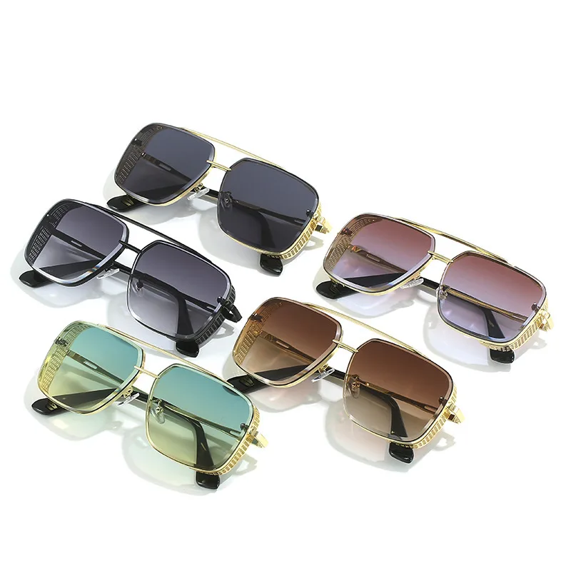 Gradient Retro Sunglasses – Stylish Premium Wire-Frame Edge Style