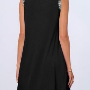 Women'S Summer Spring Casual Beach Sundress 2026 Vacation Sleeveless Tank Crewneck Loose Coverup Mini Dresses