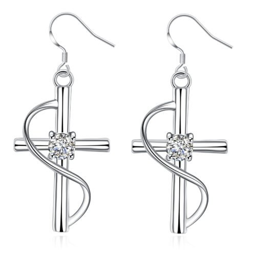 2B43E5Ba-0510-45B6-B1Be-12C046E92D54.Jpg New Cross-Border Popular Elongated Cross Earrings