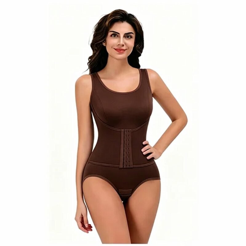 Women'S Tummy Control Bodysuit Shapewear, Waist Trainer, Butt Lifter, Seamless Compression Faja, Open Crotch, Plus Size For Postpartum, Daily Wear, Single Or 2 Piece Set