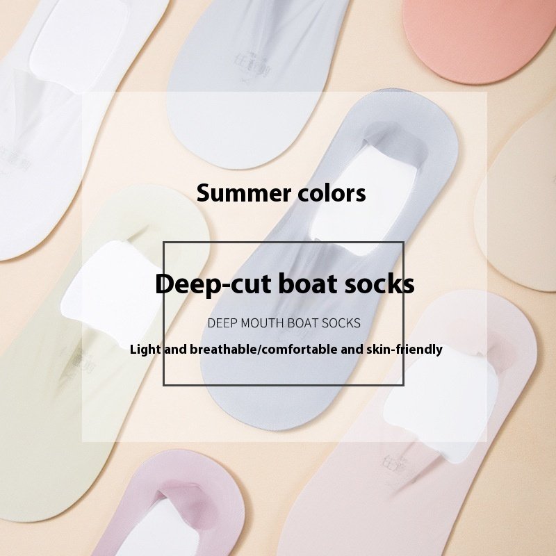 Women'S Summer Thin Breathable Traceless Invisible Socks