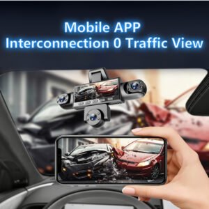 2F6Ba144-F834-4Bf1-A068-6C624B808Fc5.Jpg Five Camera Driving Recorder, 1080P High-Definition Night Vision, Mobile App For Viewing Videos