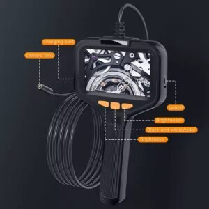 Borescope With Light, Industrial Endoscope Inspection Camera  With Light - 2,5,10M Snake Camera For Automotive, Aircraft, And Pipe Inspection - Portable Boroscope With Led Lighting For Clear Visual In