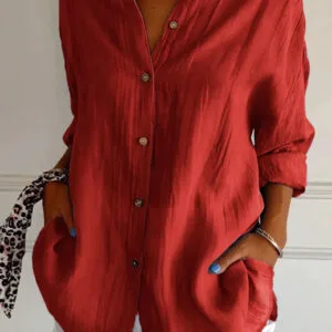 Elegant Pleated Long Sleeve Shirt For Timeless Everyday Fashion