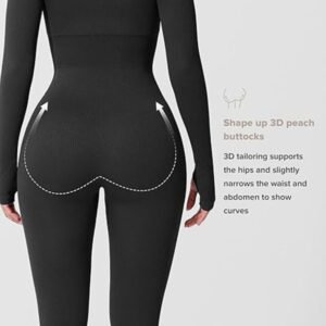 Snatched Waist Body Shaper-Long Sleeve And Full Leg