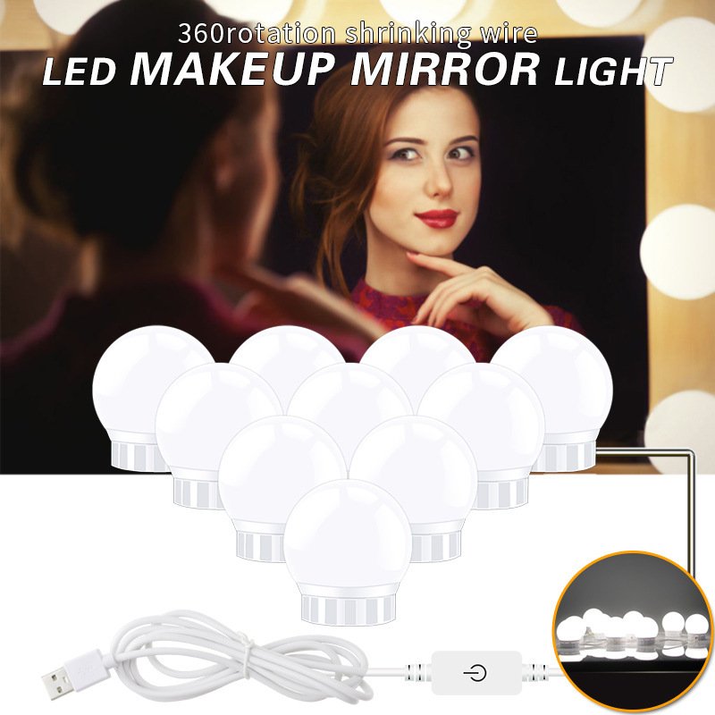 Usb Touch Switch Led Mirror Light Bulb