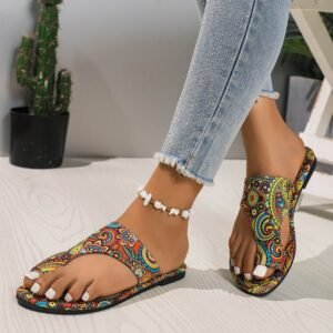 Plus Size Ethnic Style Slippers Women'S Roman Style