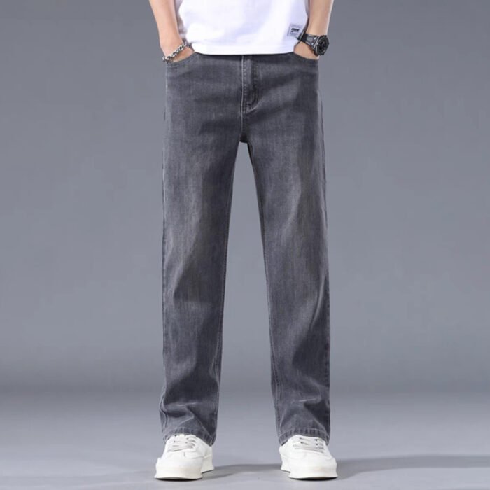 Thin Straight Loose High-end Business Casual Long Pants Men - Image 3