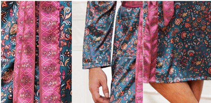 Fashion Personality New Men's Bathrobe Thin - Image 5