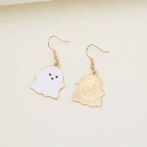 4Aa69692-594D-43F4-A804-5E2637C57B72.Jpg Halloween Earrings Cute Pumpkin Spooky Oil Drip Alloy Earrings Jewelry