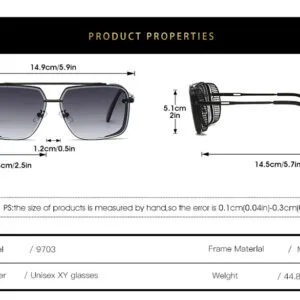 Gradient Retro Sunglasses – Stylish Premium Wire-Frame Edge Style