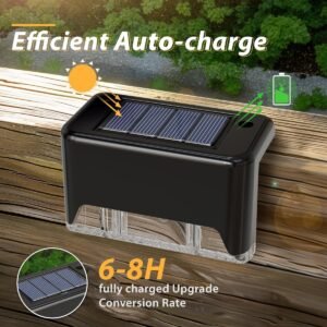 32&Amp;16 Pcs Solar Deck Lights Outdoor Solar Step Lights Waterproof Led Solar Lights For Outdoor Stairs Step Fence Yard Patio And Pathway Family'S Gifts  Warm White