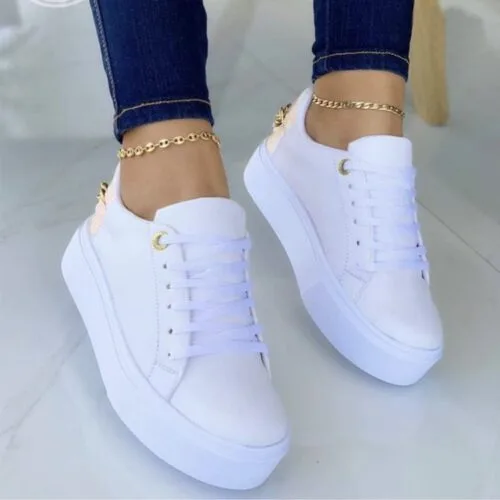 Sneakers Casual Women'S White Shoes