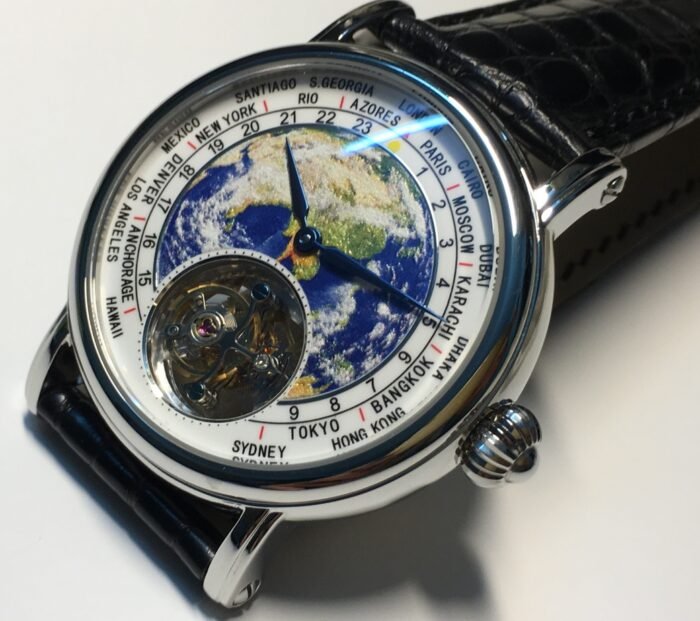 3D Globe Tourbillon Round Watch Fashion - Image 4