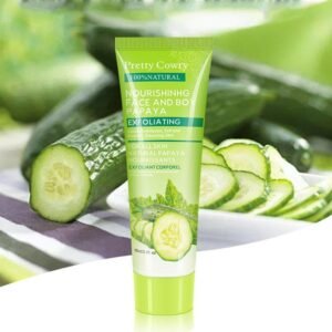 Cucumber Coconut Papaya Facial Exfoliating Gel Cream 100Ml Body Cleansing
