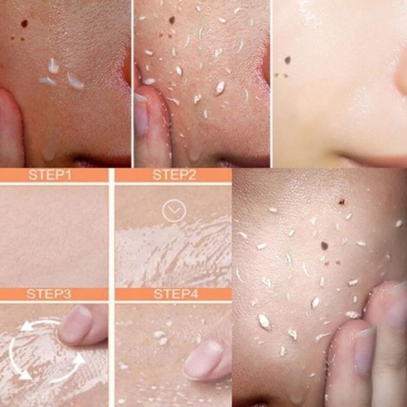 Cucumber Coconut Papaya Facial Exfoliating Gel Cream 100Ml Body Cleansing